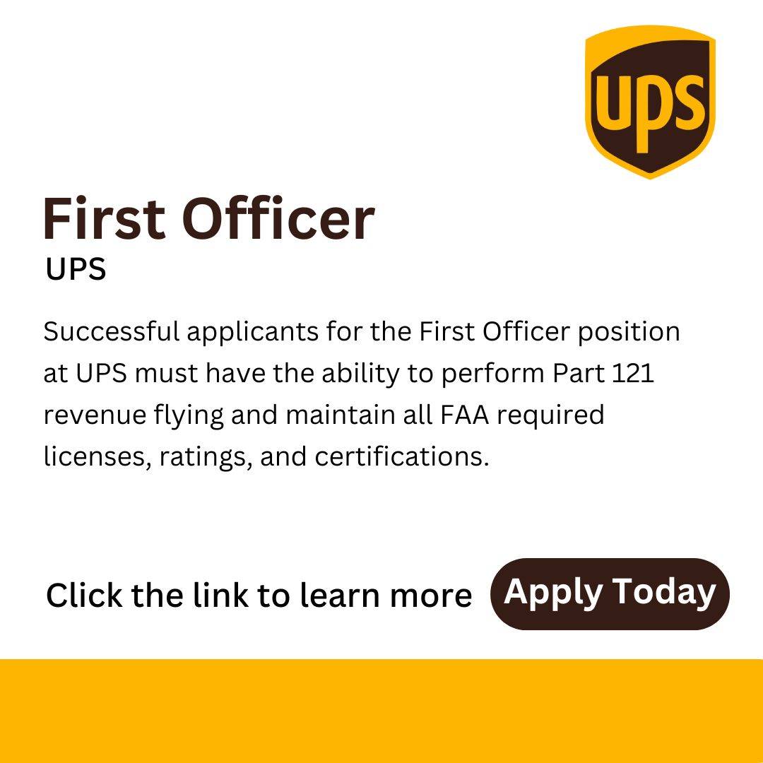 💼 JOB ALERT | UPS is looking to hire a First Officer. To learn more about the role and responsibilities, visit: hcmportal.wd5.myworkdayjobs.com/Search/job/US-…