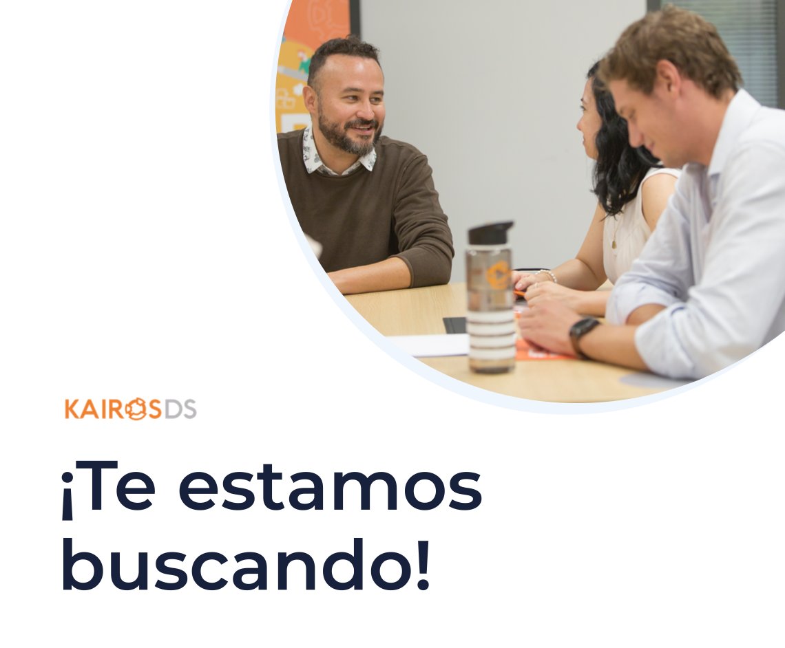 WeAreKairos_'s tweet photo. ¡Te estamos buscando! 🙌

🚀 Los miércoles ponemos el #AcentoEnTalento. Estas son algunas de las posiciones que tenemos abiertas para que te unas a nosotros: https://t.co/V4UjNksjGz

📩 Aplica directamente desde el link o escribe a talento@kairosds.com ¡Te esperamos! 🫵 https://t.co/vJkbFRNC7b