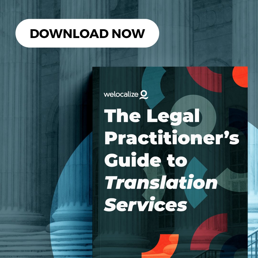 Transform how you handle #multilingual legal content with @Welocalize's Legal Practitioner’s Guide. From choosing the best #legaltranslators & interpreters to optimizing translation budgets & implementing advanced technologies, we cover it all. 👉 bit.ly/3Ou9zXr