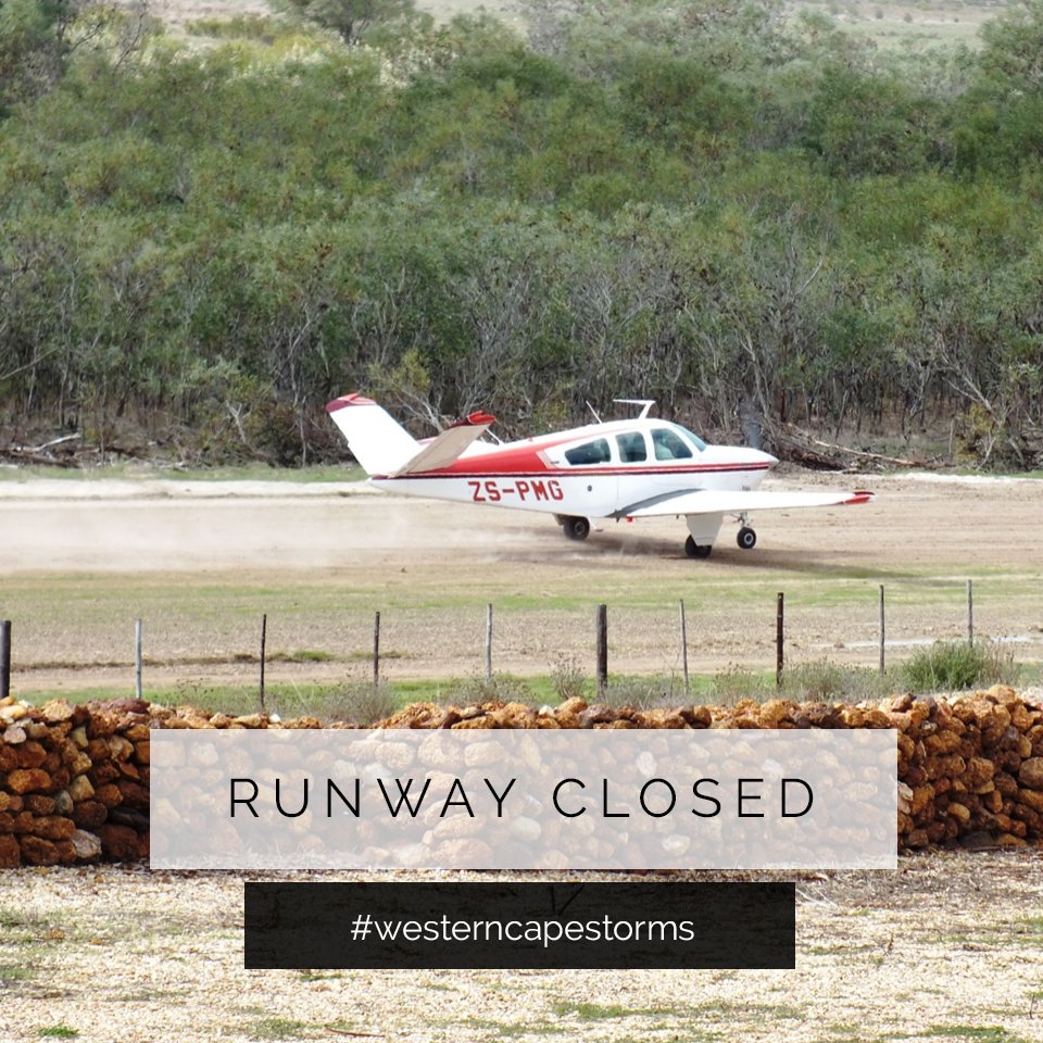 Black Oystercatcher Wines (@boc_wines) on Twitter photo We didn’t escape the early autumn rainstorms. Please note that our runway is CLOSED now. #runway #flyin #OverbergRain #westerncapestorms We didn’t escape the early autumn rainstorms. Please note that our runway is CLOSED now. #runway #flyin #OverbergRain #westerncapestorms