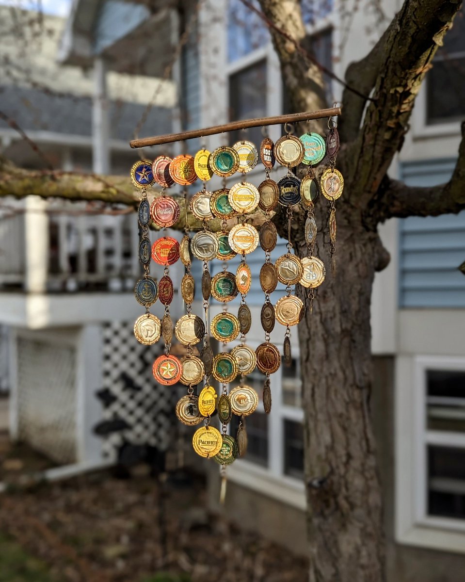 Another view from my walk last night — I happened upon this sculpture hanging in a tree glistening in the early evening sunset light. This is the real benefit of walking in the world: noticing the details.✨