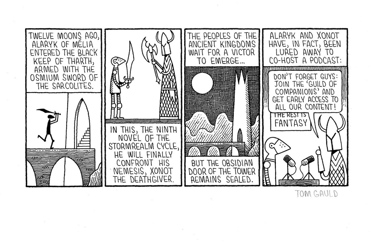 I've put a few new drawings onto my site. tomgauld.com/art-for-sale