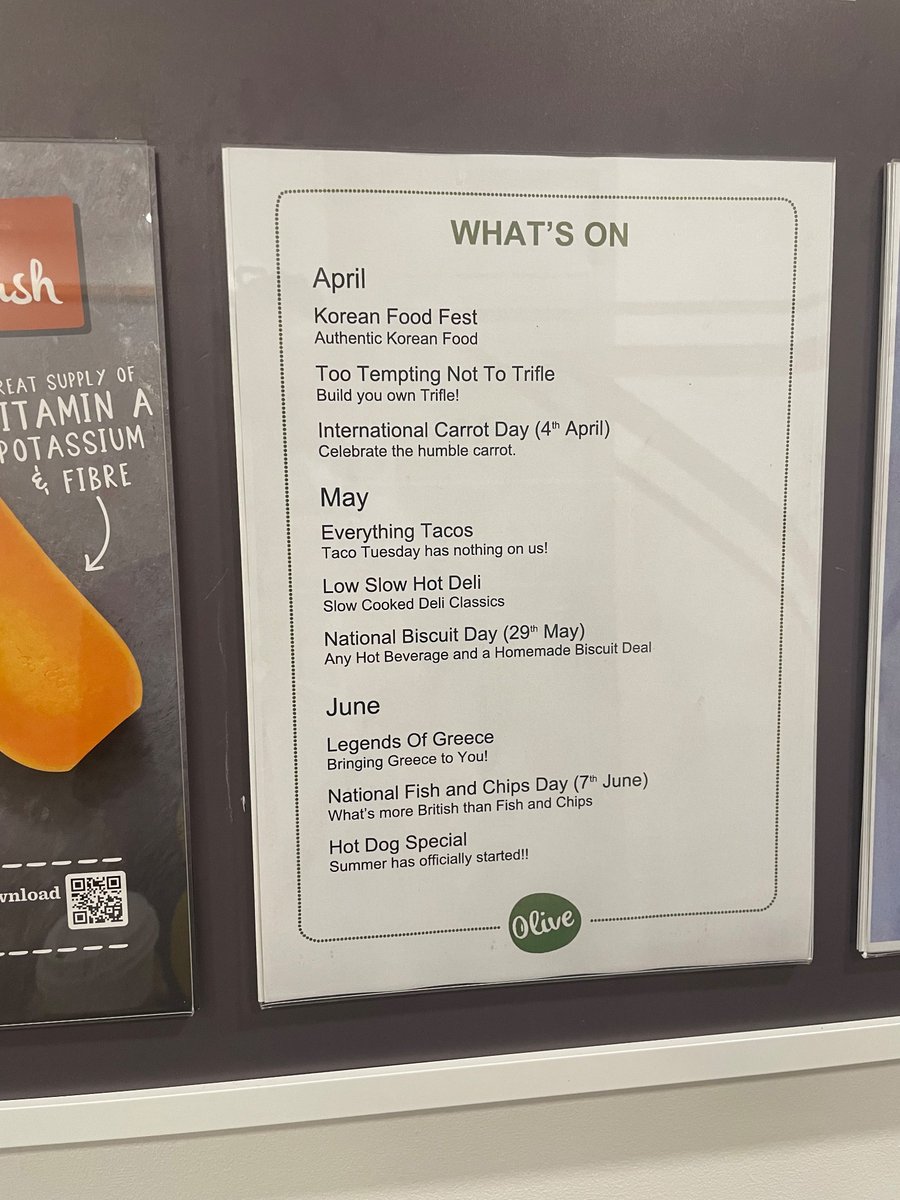 We don’t celebrate enough the amazing contribution to English culture that canteen staff provide. What’s on for the next few months? Oh just hopes, dreams and the humble carrot.
