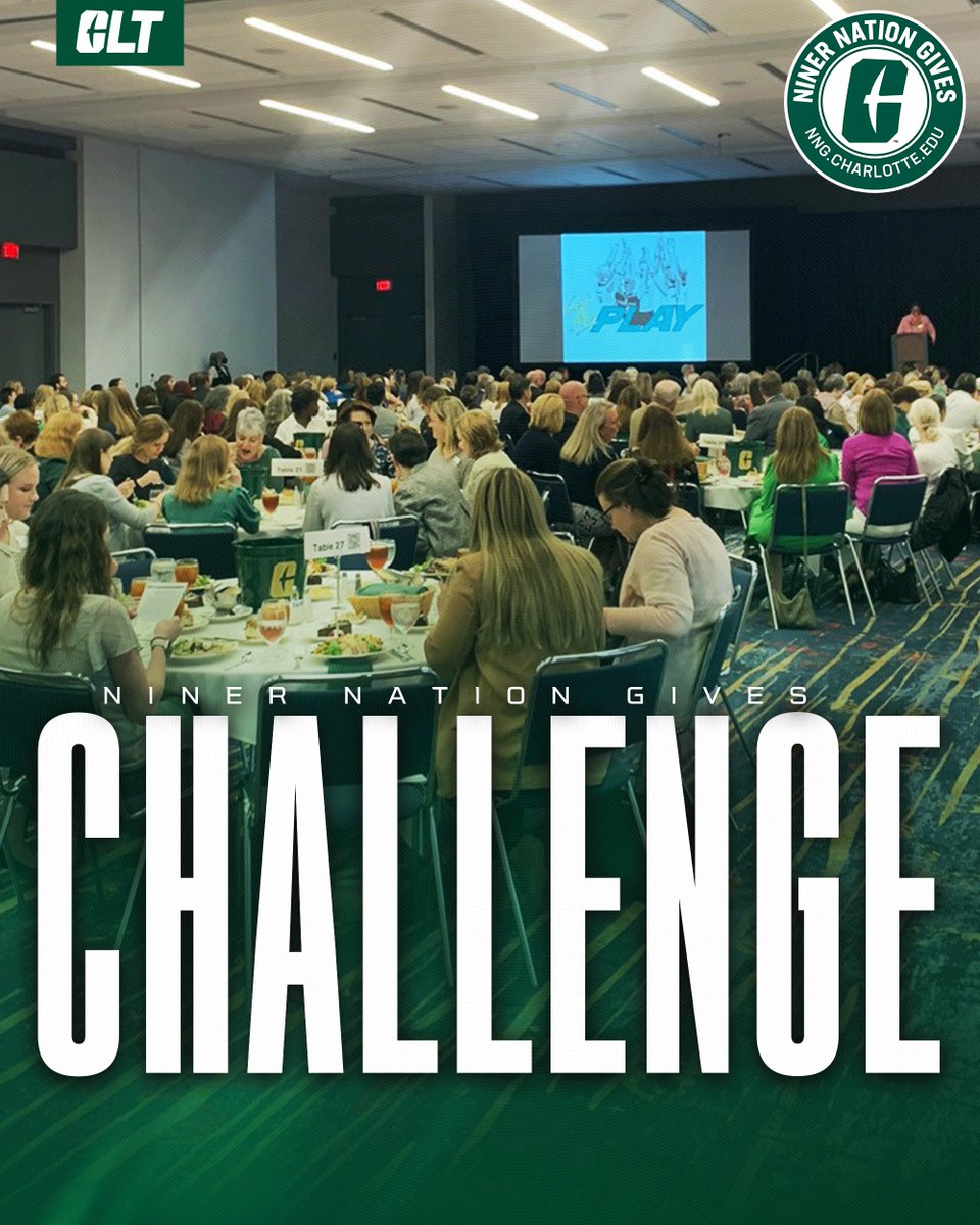 The Let Me Play Luncheon has begun! <a href="/49er_Club/">Charlotte 49ers Athletic Foundation</a> President and former Women’s Tennis Player Ali Lacy Sherrill is matching gifts to the Judy W. Rose Let Me Play fund up to $5,000 during the 49 hours! 

Give to double the impact toward 49ers women's athletics. bit.ly/NNG-LMP
