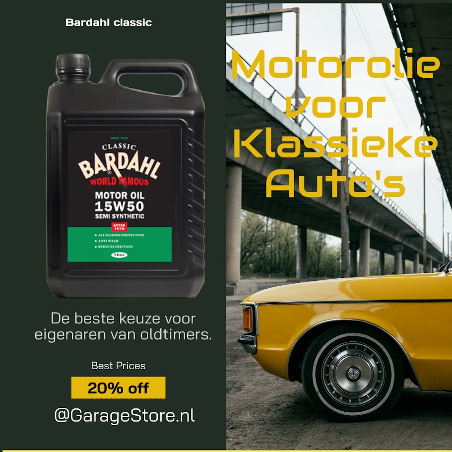 GarageStore_nl's tweet photo. Met Bardahl Motorolie geef je jouw klassieker de beste bescherming, zelfs in veeleisende omstandigheden. 
https://t.co/2ptpwLNtL7

#Oldtimers #Classics #kalssiekeauto #auto #Bardahl #garagestore #motorolie https://t.co/XLJMVlgyNg