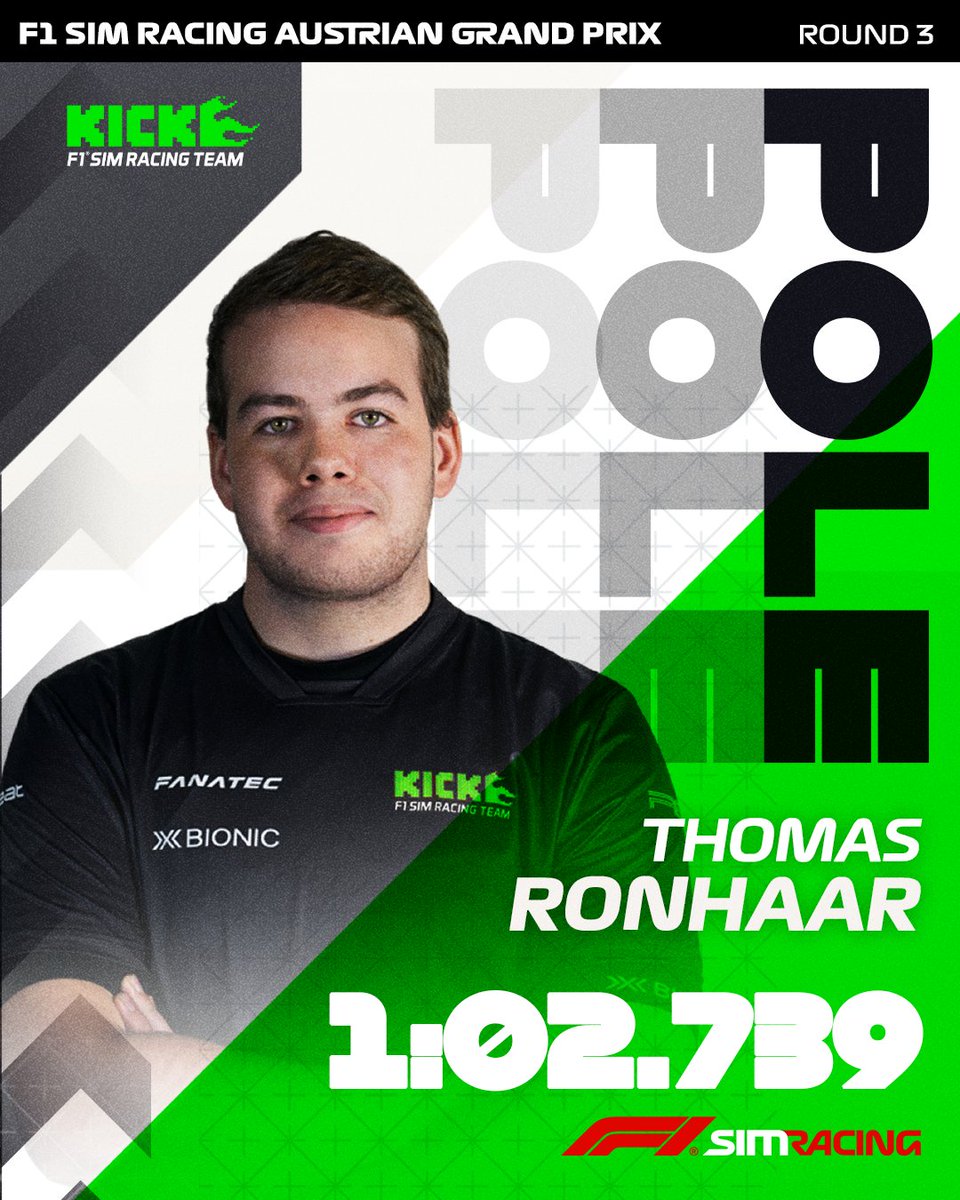 With .005 of a second @ThomasRonhaar1 🇳🇱 secures his second Pole Position of the season - this time at Spielberg 🇦🇹 @SauberEsports #F1Esports