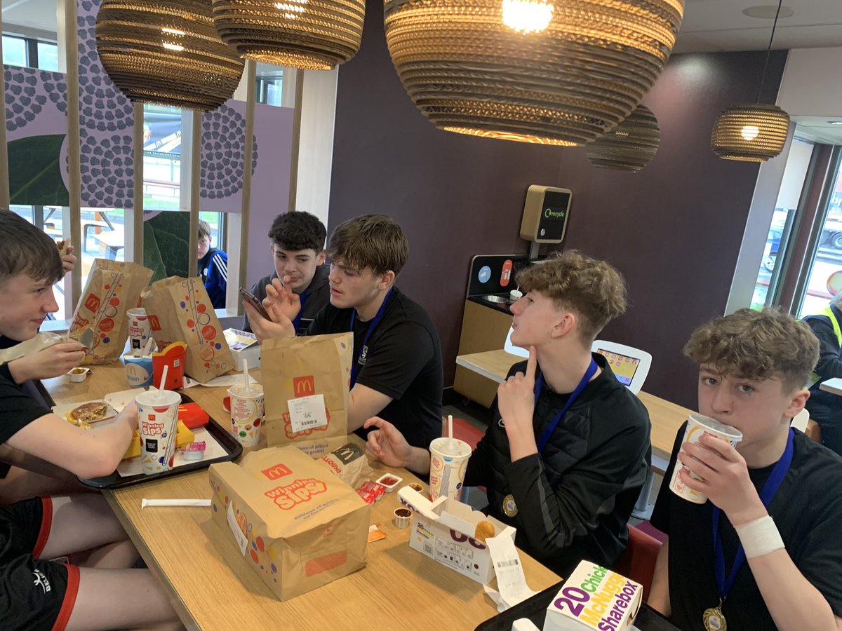 MrVincentLSP's tweet photo. A great way to end the school football season with a futsal tournament 🏆

The boys were brilliant in every game ⚽️

A McDonald’s on the way home to celebrate the win 🤩 https://t.co/Ybs44ZruyK