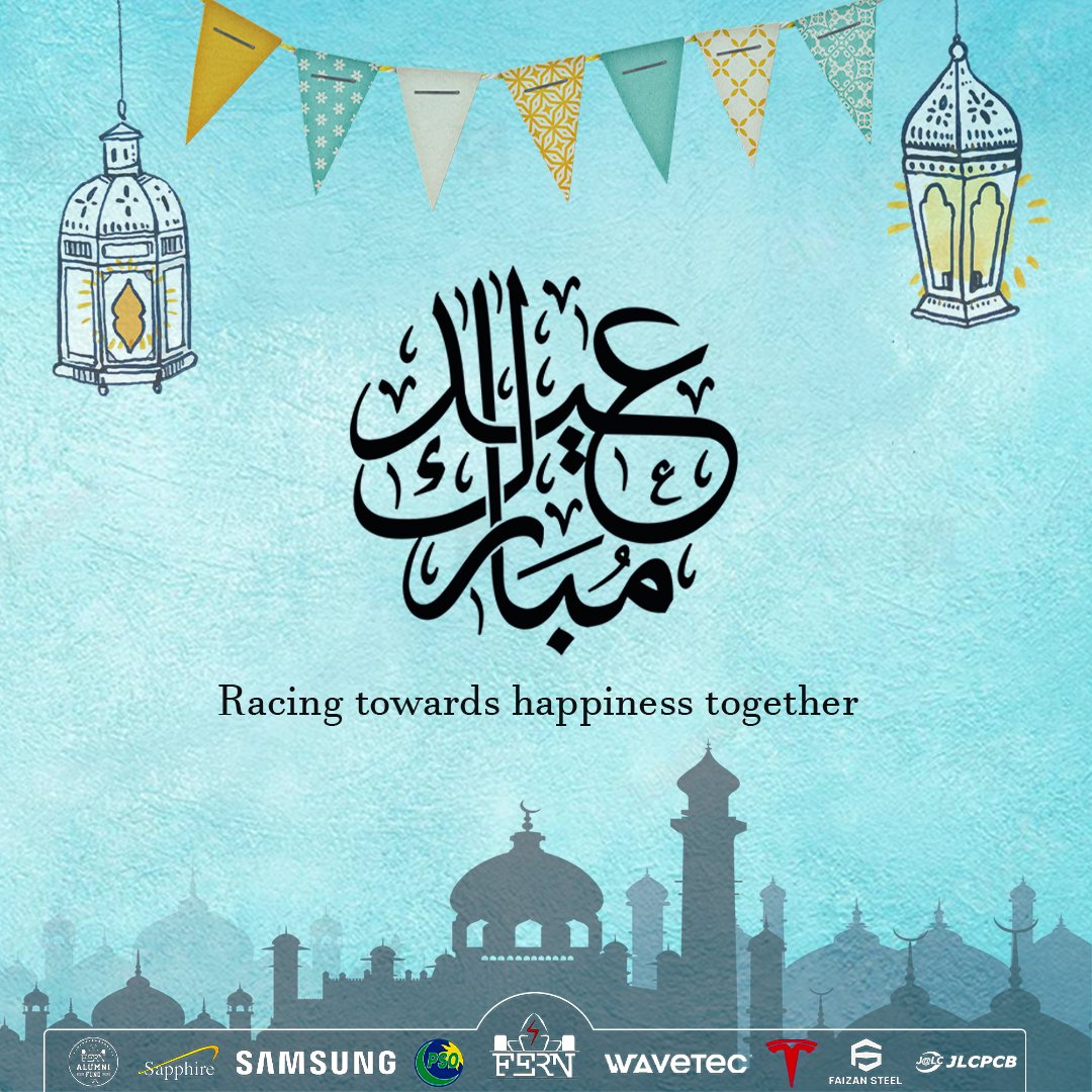 Team Formula Electric Racing-NUST wishes you a joyous Eid! Embrace the blessings of this special day with open arms and hearts, filled with love, joy, and cherished moments.

#EV #DV #FERN #NUST #PNEC #formula #f1 #Team #electrical #Pakistan #Eid2024 #blessings #ramzan