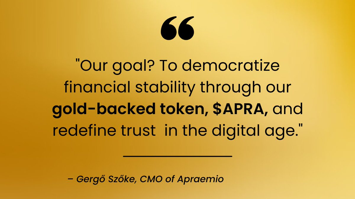 Our mission at #Apraemio is clear: democratize #financial stability with $APRA. Through transparency and trust, we're reshaping the digital landscape. 🚀

apraemio.com 🌐