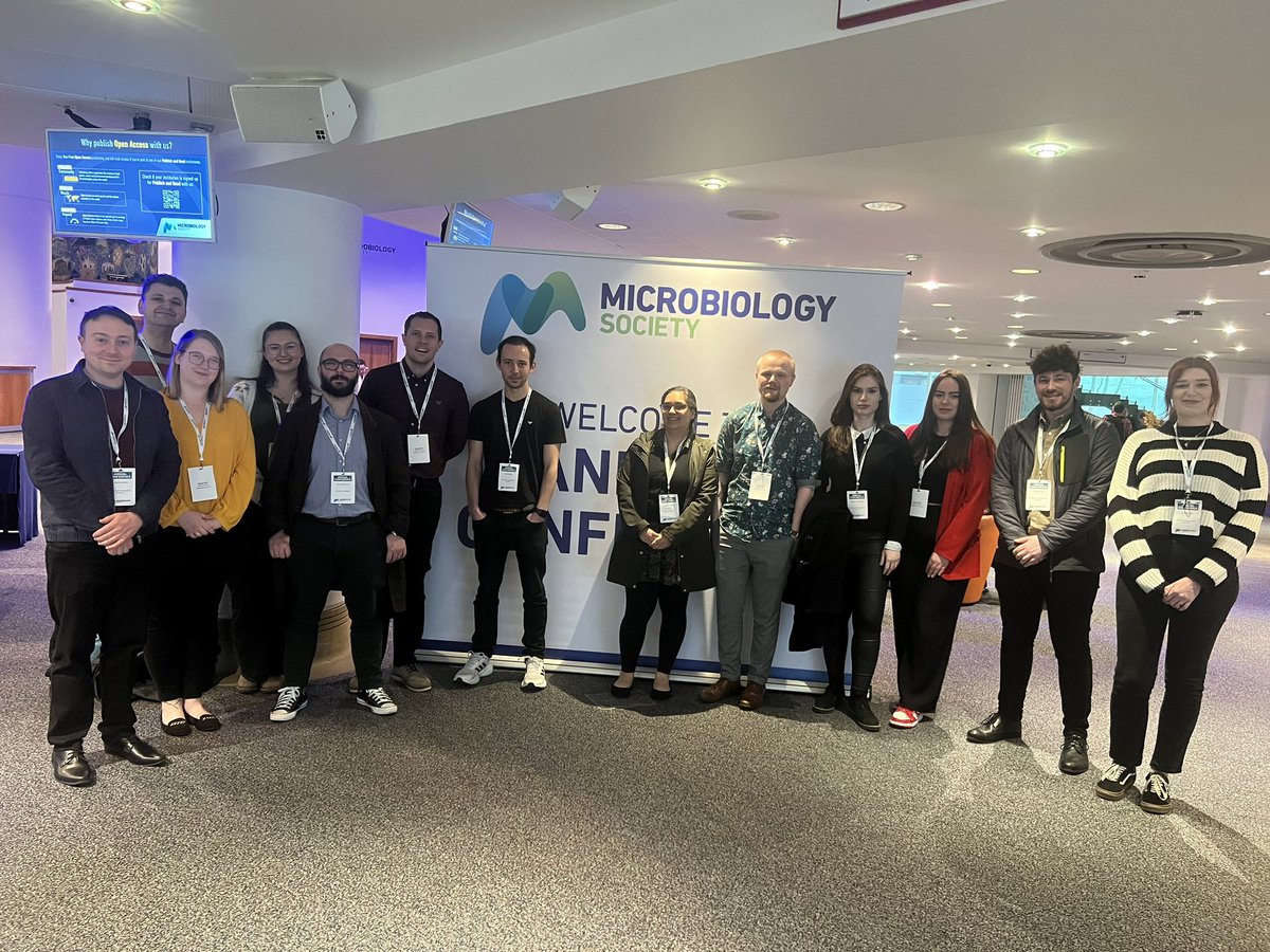 Great to have so many @ManMetUni microbiologists here (past and present) at #microbio24 from across the different departments