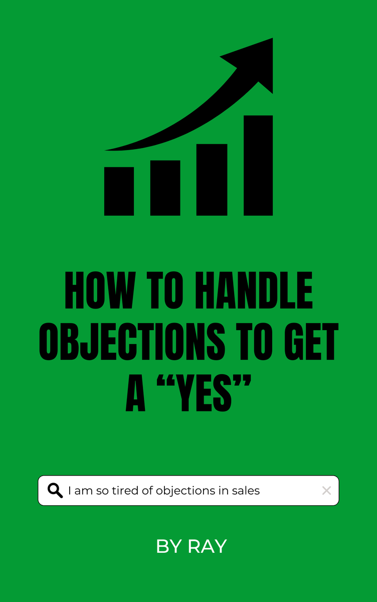 talkto_connect's tweet image. You will earn 10X more!

How?

By Closing more High Ticket Clients

I wrote an ebook explaining " How to Handle Objections To Get A Yes. "

FREE for 36hrs.

Want it?
 → Like
 → comment “YES”
→ Follow me (so I can DM)

RT isn’t necessary but certainly appreciated.