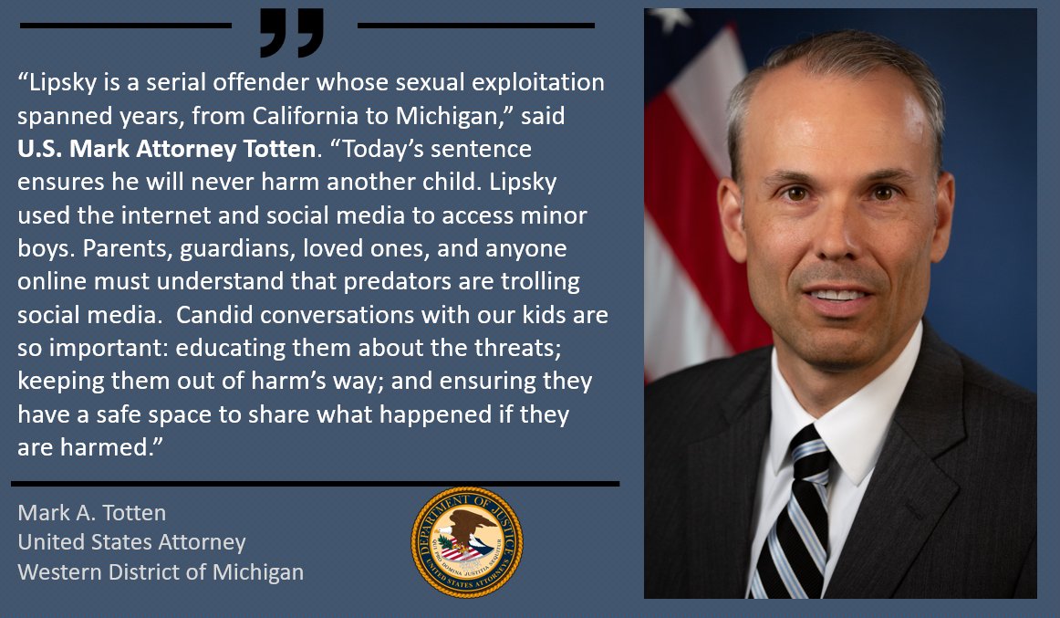 ICYMI - News Release: East Lansing Man Sentenced To 30 Years For Child Exploitation Offenses 📲 If you have info about or believe you are a victim of sextortion, contact your local FBI field office, call 1-800-CALL-FBI, or report it online at tips.fbi.gov. @FBIDetroit