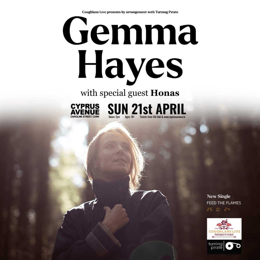 . @honas_music added as special guest to @gemma_hayes & Band next week @CyprusAveCork Tickets from eventbrite.ie/e/gemma-hayes-…
