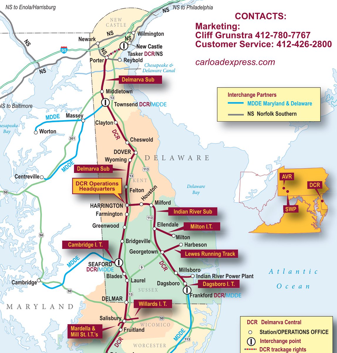 What will it take for Delaware (possibly in partnership with Maryland) to purchase the tracks currently owned by the Delmarva Central Railroad? It's a lot of infrastructure for a small railroad company to maintain, especially with the shape it's in after Norfolk Southern left.