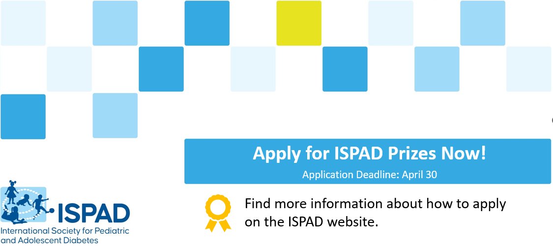 Inviting outstanding professionals to apply for the prestigious ISPAD Prizes and Hero Award! 🏆 Seize this opportunity to showcase your expertise and apply now! Information for all prizes can be found here: loom.ly/abySl0Q #ISPADprizes #ISPADheroaward