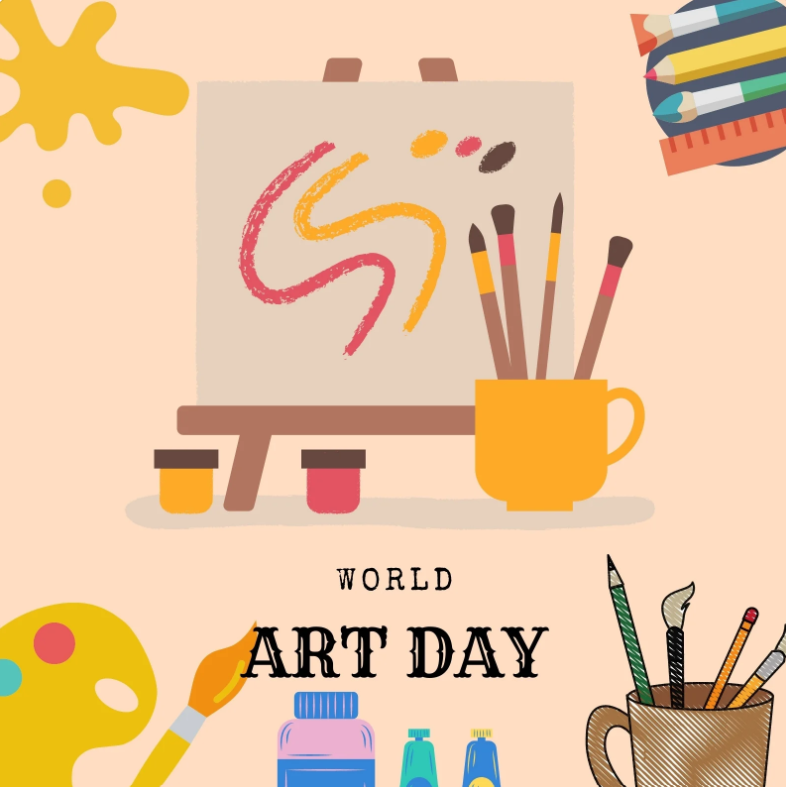 Celebrating World Art Day here at IPPN🎨🖌️