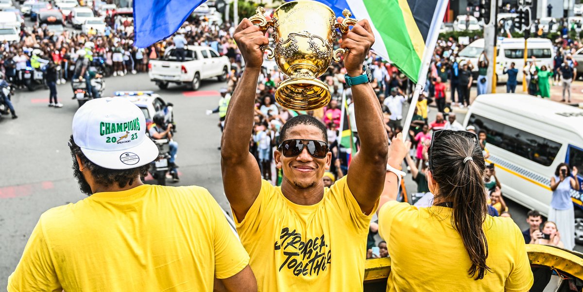 The second stop on the #Springboks' RWC "Trophy Blitz" has been locked in! The Webb Ellis Cup will be going to George on Sunday - more here: tinyurl.com/4u6fxh6m 🏆
#StrongerTogether