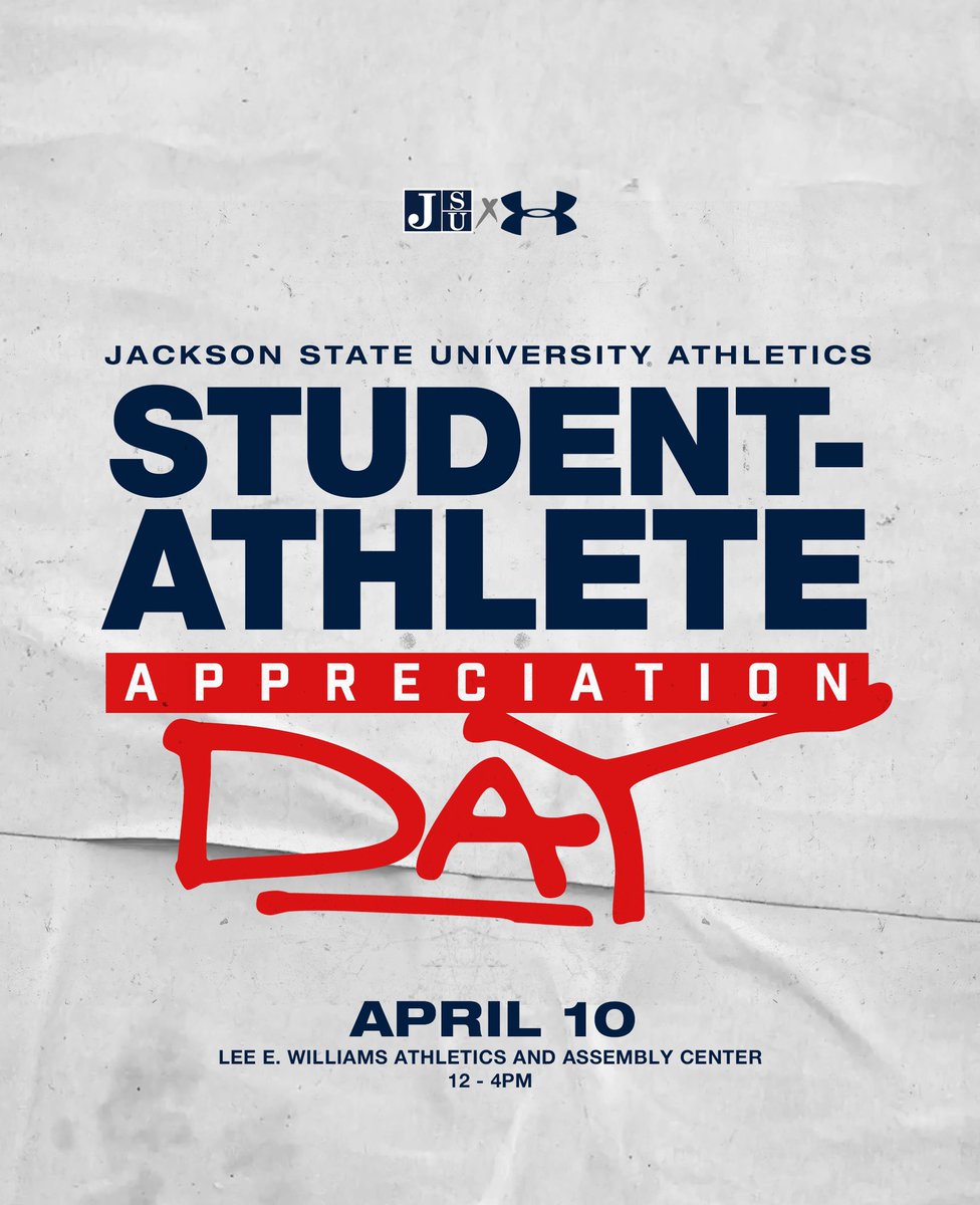 Today is all about our JSU student-athletes! Happy Student-Athlete Appreciation Day💙 #TheeILove | #GoJSUTigers🐅