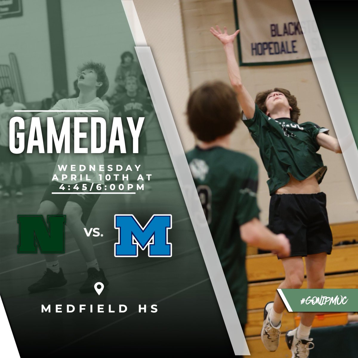 Good luck to the Boys VB team as they head to Medfield for a big TVL matchup. @bvtbeavers #NVT