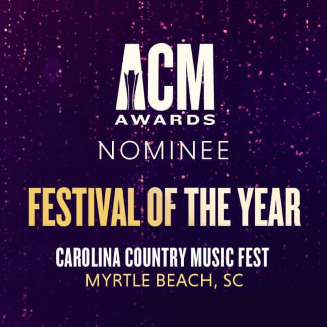 Receiving the ACM Festival of the Year nomination for a 3rd year is an absolute honor. This is a testament to the incredible dedication from YOU, our fans & the support of the community & the City of Myrtle Beach. We’re profoundly grateful. WE LOVE Y’ALL! GOD BLESS COUNTRY MUSIC!