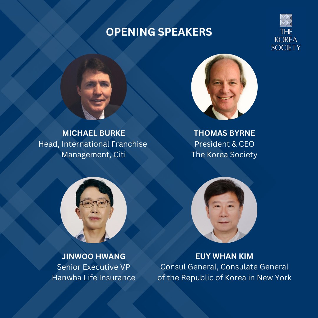 Swipe to check out the full lineup of speakers joining us at Citi Headquarters in NYC on Wed, May 1st for our new forum “Changes, Challenges, and Chances in K-Startups amid AI Era.” This event is invitation-only. Please click the link for more details: koreasociety.org/corporate/star…
