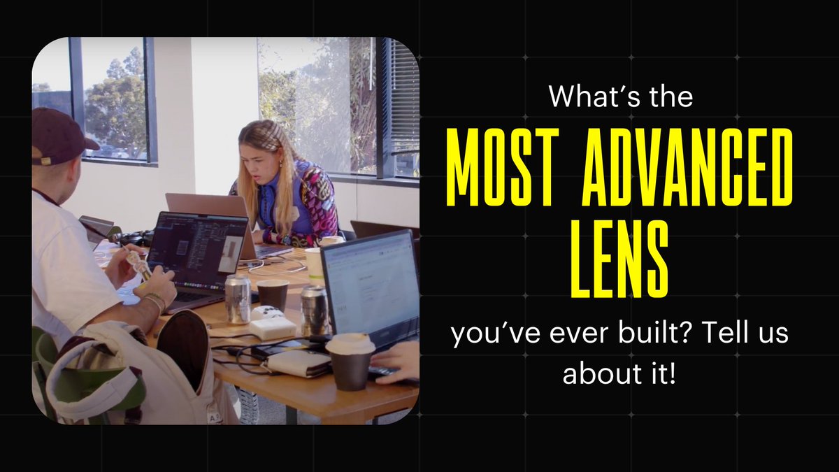 What is the most technically advanced Lens you’ve ever built in #LensStudio? Tell us about it below and drop the link 👇