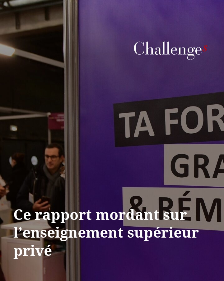 'Trou noir', 'objet non identifié', 'système anxiogène'... Le rapport pointe l’absence de cadre juridique et de contrôle administratif de l’enseignement supérieur privé malgré des effectifs qui s’envolent. ➡️ l.challenges.fr/H8b