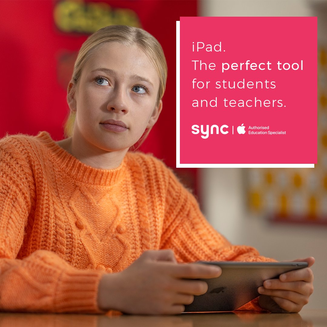 How do you ensure that students stay engaged throughout the school day? With unparalleled productivity, creativity, and accessibility tools built-in, iPad is the perfect tool for students and teachers alike. Discover the power of iPad in education today: wearesync.co.uk/education/trus…