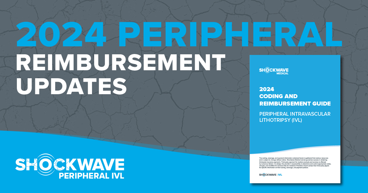 Discover the latest reimbursement updates for #PeripheralIVL in the Medicare Hospital Inpatient Reimbursement Coding and Payment Guide. Learn more about the newly created MS-DRG codes for Peripheral IVL here: shockwavemedical.com/reimbursement/… US Rx only. ISI bit.ly/3iEq7fC