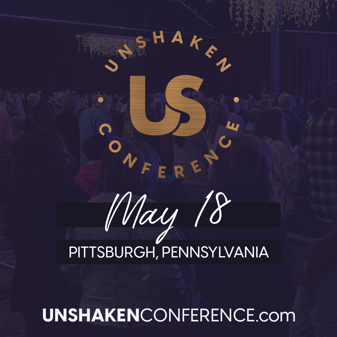 Join me, Alisa Childers, and Natasha Crain at UNSHAKEN Conferences in Pittsburgh, PA (5/18) or Buffalo, NY (9/21), or Austin, TX (11/16) to speak truth without fear, love like God, and stand firm no matter the cost! 👉📱unshakenconference.com