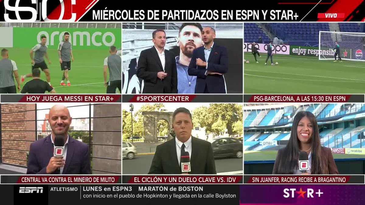 En #SportsCenter, te contamos las últimas noticias de Rosario Central, San Lorenzo y Racing, en la previa de la jornada copera del miércoles: 🎙️ @pablitopavan 🎙️ @lea_alves 🎙️ @florjuy_ 📺 #ESPNenStarPlus