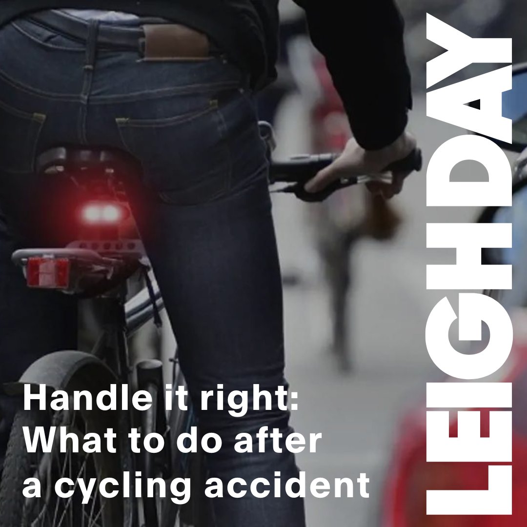 In this blog, @JaneB_M, specialist cycling solicitor at Leigh Day, explains what to do immediately after a cycling incident, including how to collect evidence to pursue a successful claim against the person who caused the collision. leighdaylaw.info/4auv9Ur