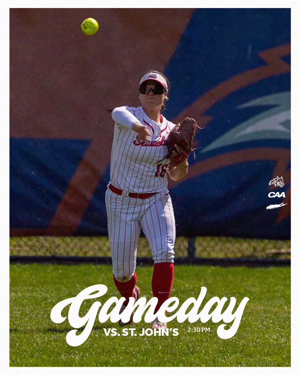 Helping you through hump day 💪 🆚 St. John’s ⏰ 2:30 p.m. 📍 Stony Brook, N.Y. 🏟️ University Field 📊 bit.ly/3CsXvju (StatBroadcast) 💻 bit.ly/3Kf3N8m (@FloSoftball) 🌊🐺 x #BurnTheShip