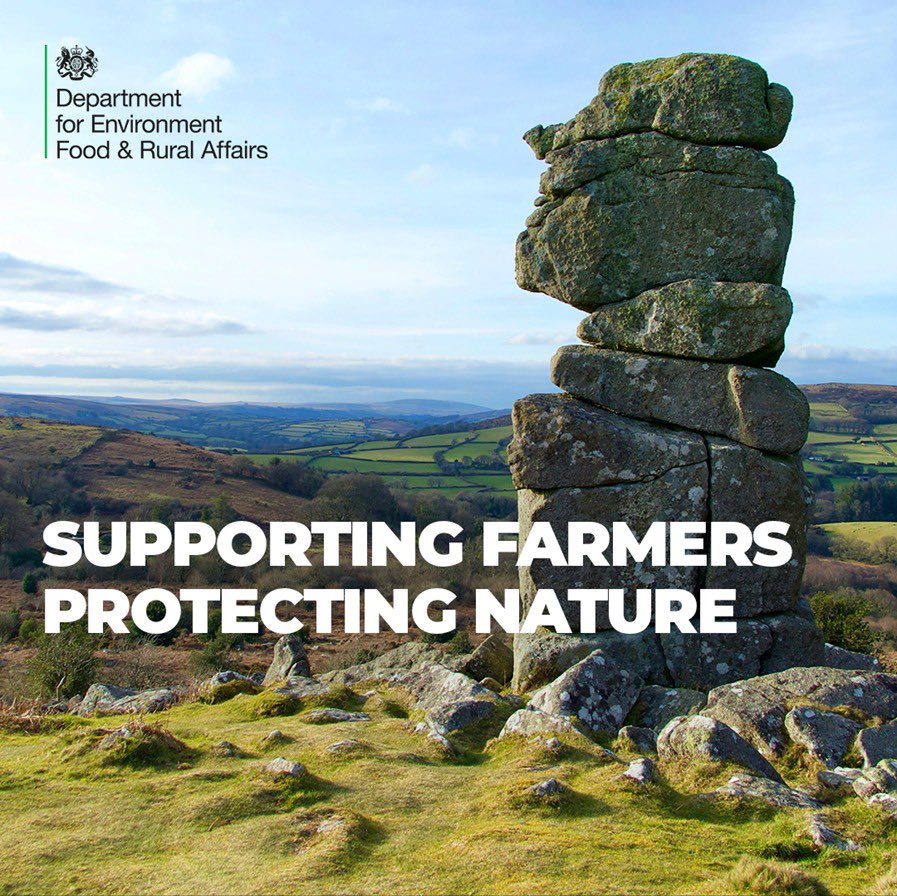 Our response to the #Dartmoor Review sets out how we will ensure farmers have the support needed to produce food while also protecting nature. 🧑‍🌾 🦋 We also back the creation of a new group to develop a long-term plan for Dartmoor. (1/2) gov.uk/government/pub…