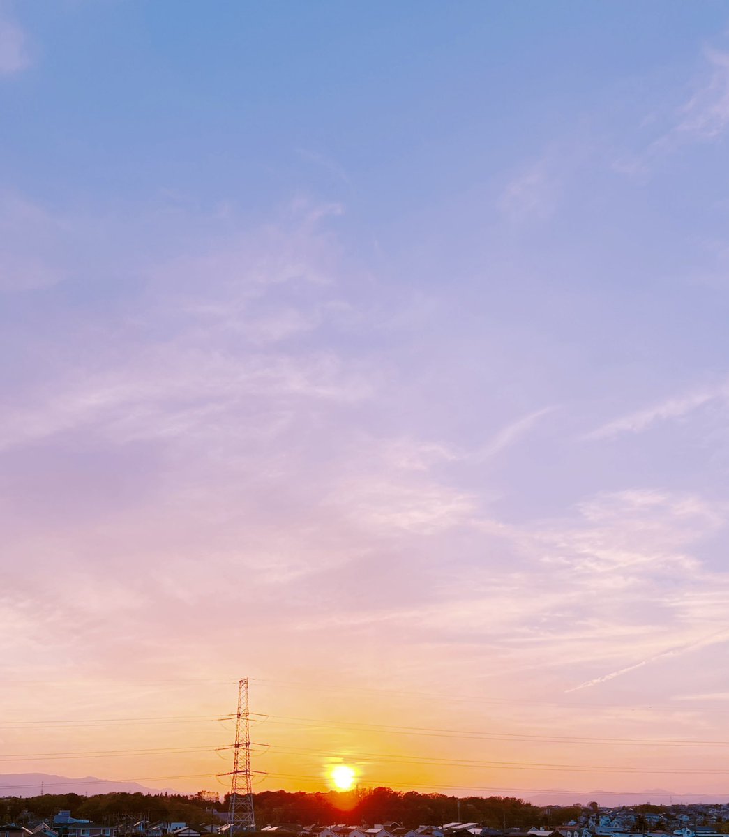 やさしい夕焼け