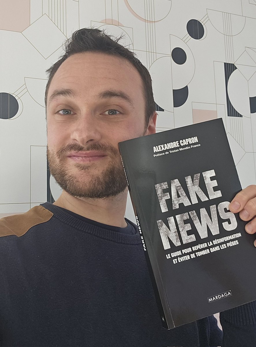 📢 ANNONCE PERSO Je suis très heureux de vous présenter mon 1er livre : 'Fake news, le guide pour lutter contre la désinformation et éviter de tomber dans les pièges' aux @EditionsMardaga ! Un travail de six mois dont je vous parle ci dessous ⬇️