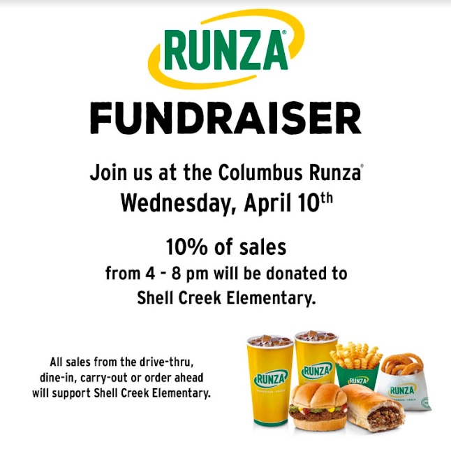 Come eat dinner at Runza and support our Shell Creek PTO! #lakeviewvikes