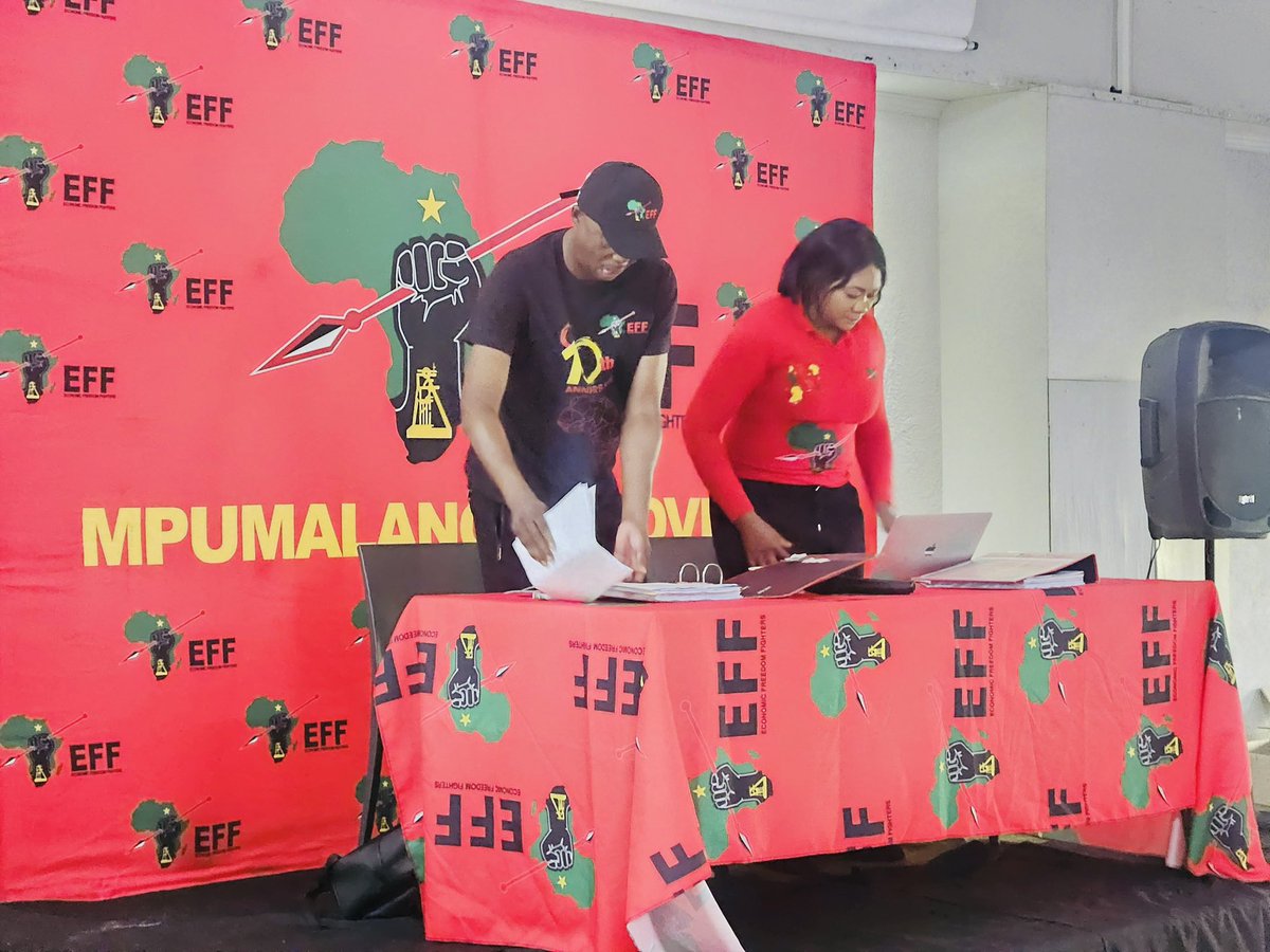 ‼️Progress Meeting‼️ PETF Convener Cmsr @OmphileMaotwe together with The Coordinator Cmsr @collensedibe are presiding over PETF Meeting at eBundu Lodge. All EFF Public Representatives Will Adopt either an Early Childhood Development Centre, Clinic or School. #VoteEFF29May