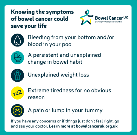 April is Bowel Cancer Awareness Learn more and how to get a home test kit nhs.uk/conditions/bow…