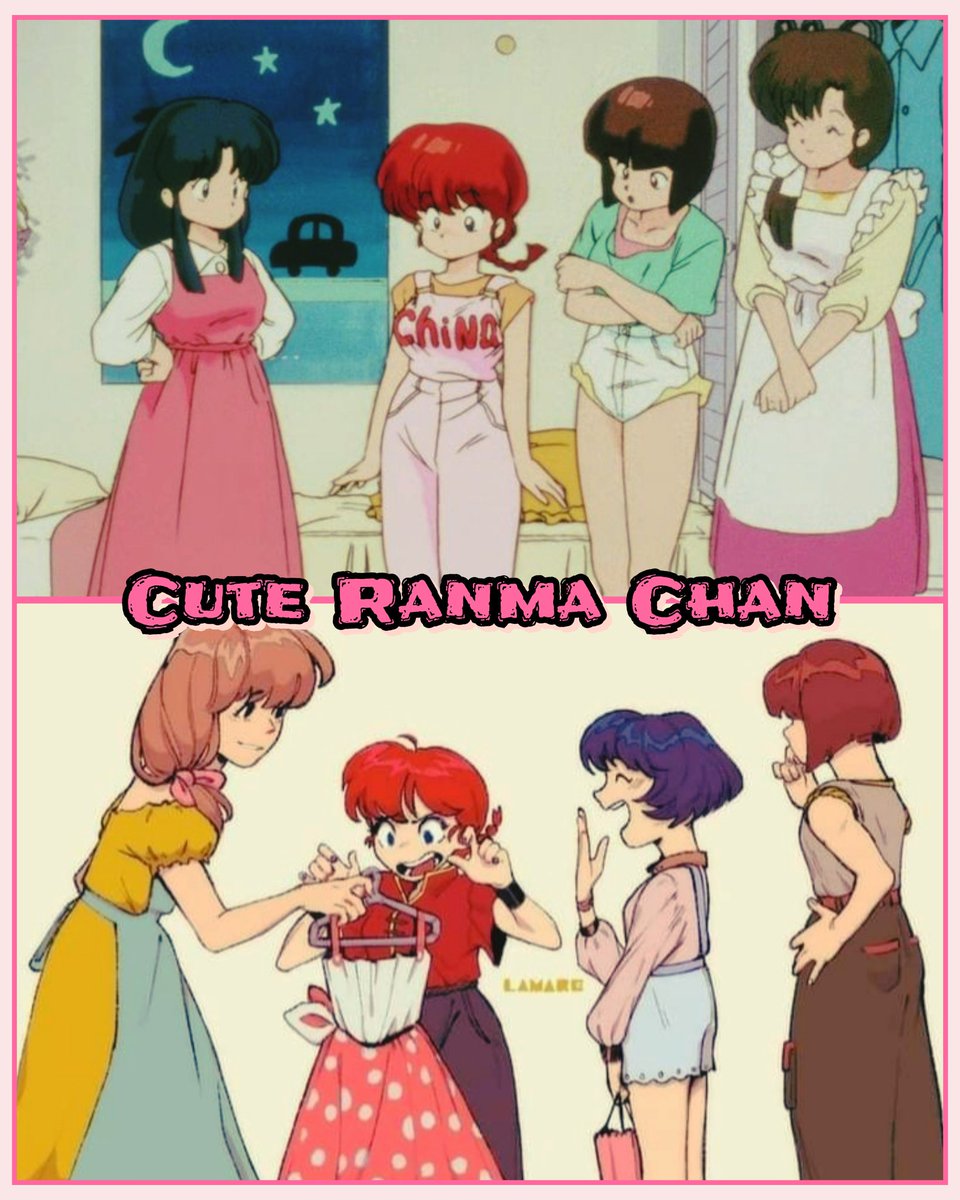 Ranma Chan 😍 #TSgirl #Ranma #Akane #Nabiki #Kasumi