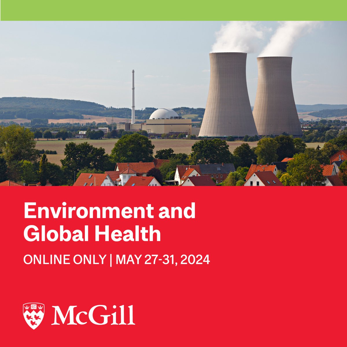 Designed for health practitioners, policy advisors, and students who wish to gain insight into how human health and well-being is directly affected by environmental factors - the 'Environment and Global Health' course is open for summer registration! #McGill #healthyclimate