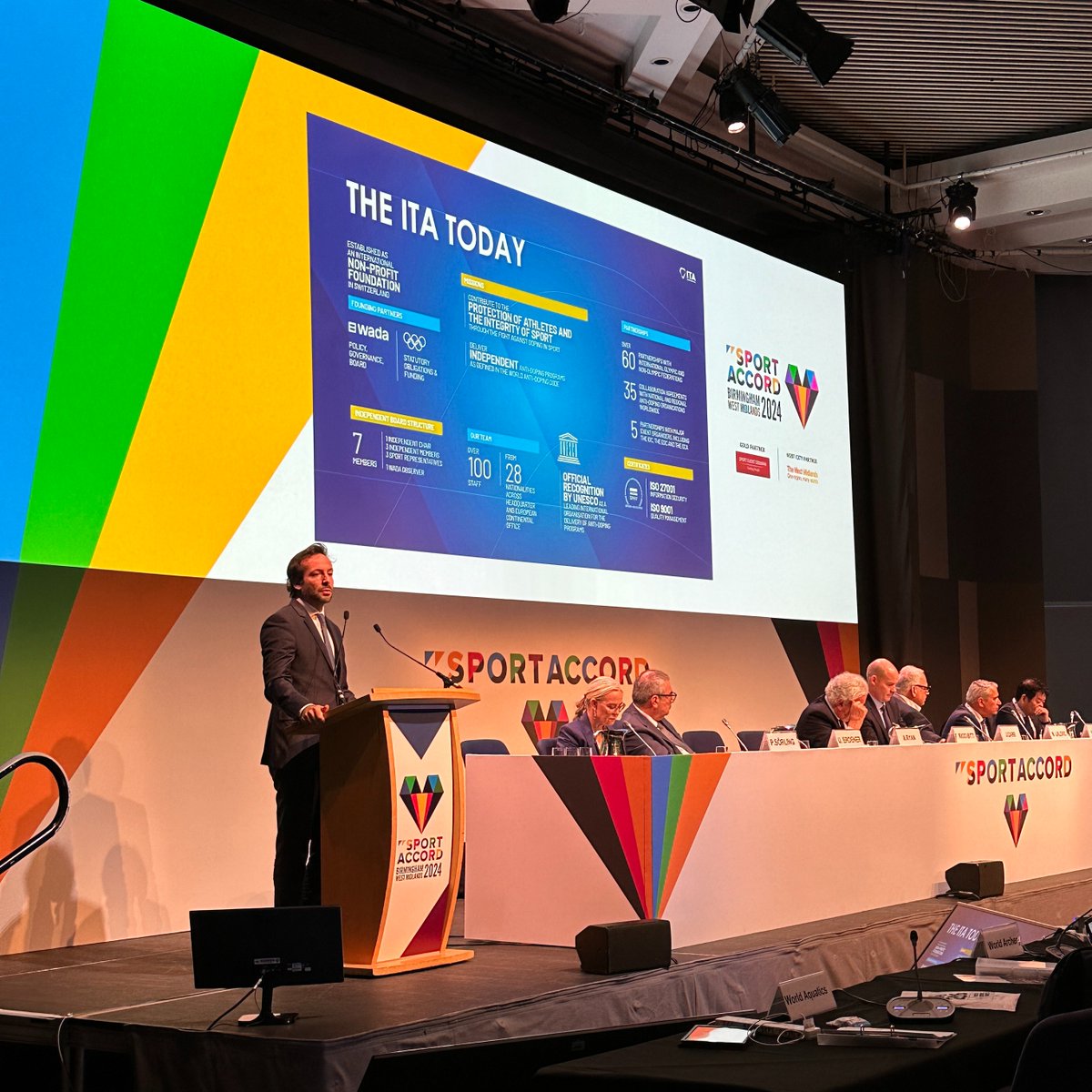 At the General Assembly of @ASOIFSummerIFs ITA Director General Benjamin Cohen was pleased to present an update on the ITA's clean sport activities for Summer Olympic Federations.

#KeepingSportReal