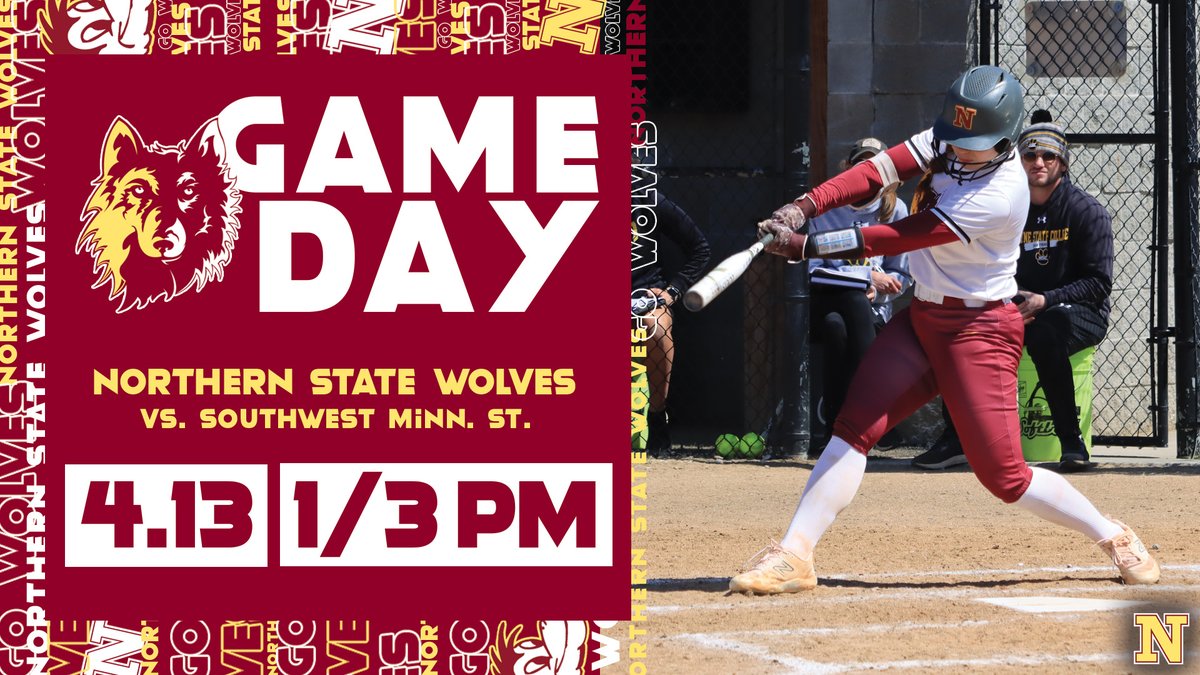 #GameDay🥎 @NSUWolves_SB🆚 Southwest Minn. St. ⏰ 1/3 PM 📄 nsuwolves.com/news/2024/4/9/… 📊 nsuwolves.com/sidearmstats/s… 🎥 nsicnetwork.com/nsuwolves/ 🆓 nsuwolves.com/sports/2018/8/… 📍 Koehler HOF Field #GoWolves🐺 | #maroonNgold🐾