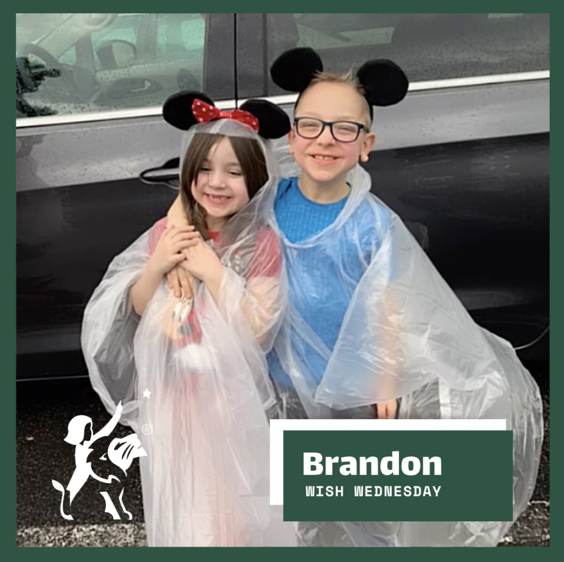 Brandon's wish was recently granted to go to Disney World with his family. The had a blast going on all the rides and adventures and even meeting his favorite Disney characters. #WishWednesday Help Grant a Wish: martylyonsfoundation.org/donate-today