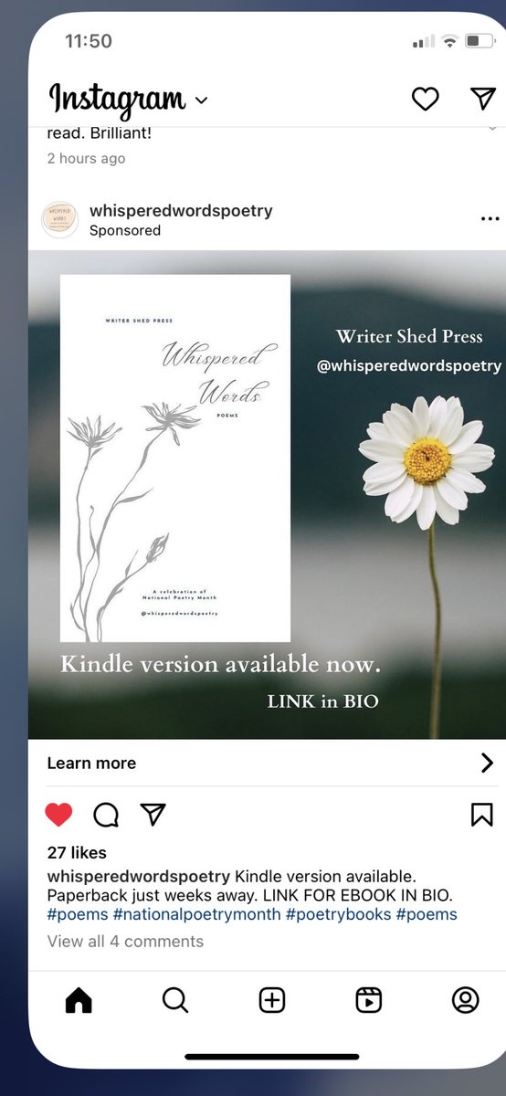 When my poem was accepted to be published on Instagram and in a chapbook, I didn’t know that it would be for sale on Amazon! What a lovely surprise. 😄
#writingcommunity
#WritingJourney
#ilovewriting
#WritingCompetition
#poetrycommunity