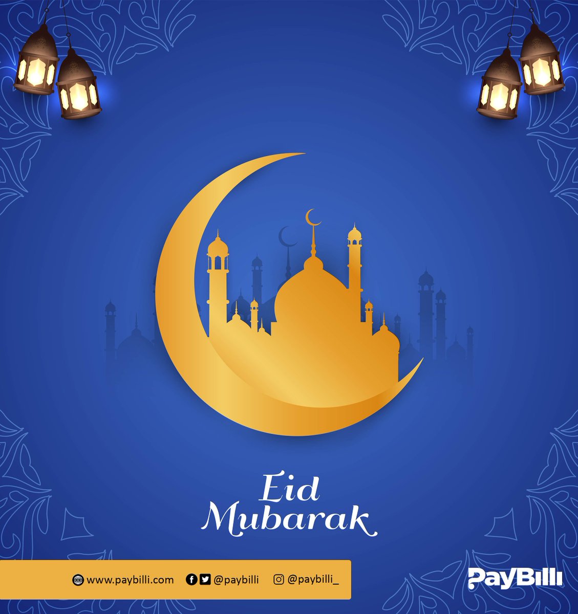 Eid Mubarak to all Muslim faithfuls.

May celebration, happiness, and peace never cease in your homes.

#PayBilli #EidMubarak #eidelfitr