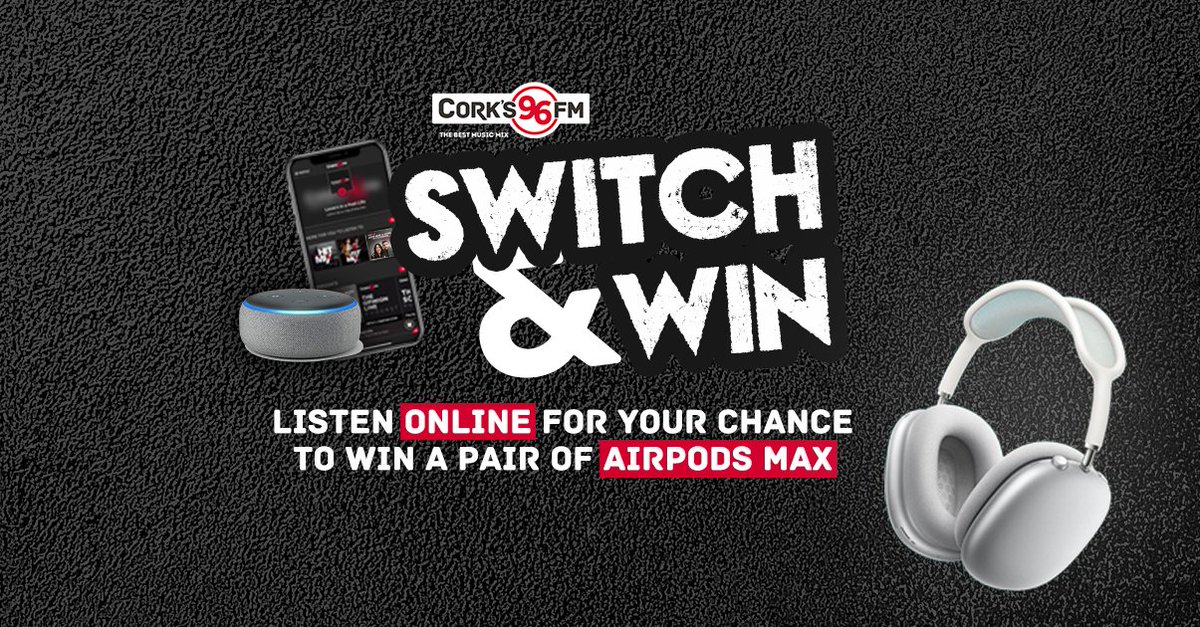 Want to win a pair of AirPods Max?! 🎧⁠ ⁠ All you have to do is Switch & Win! Make sure you're listening to Lorraine & Ross in the Morning all week for the password you need! Then listen on your phone, smart speaker or tablet for the cue to text and you could win!💻