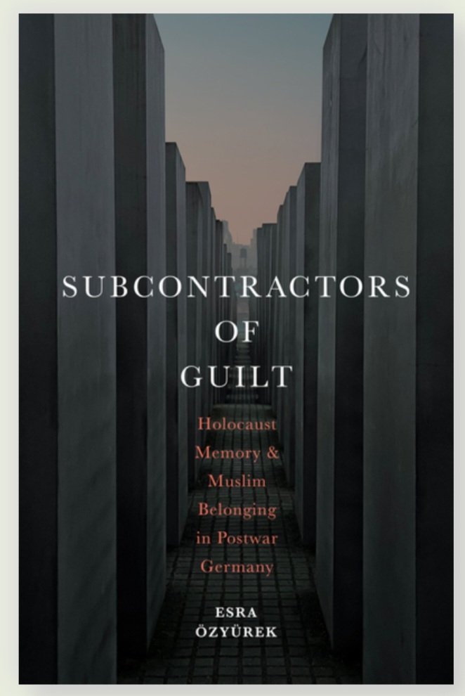 Two webinars on German 🇩🇪 memory culture hosted by the German Studies programme @UoMLanguages : 1/2 Prof Esra Özyürek (Cambridge): 'Subcontractors of Guilt: Holocaust Memory and Muslim Belonging in Postwar Germany', Friday, 26 April, 4.30pm BST shorturl.at/adpZ5