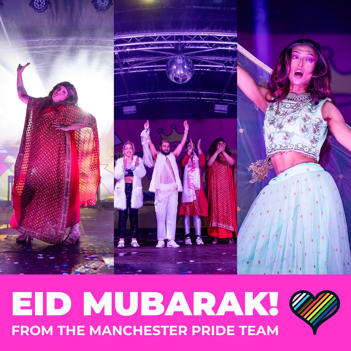Eid Mubarak to all those who are celebrating Eid al-Fitr today! We hope you have a wonderful day filled with joy and compassion ❤️ 📸: Some gorgeous photos from our Queer Asian Takeover at the Gay Village Party last year 🌈