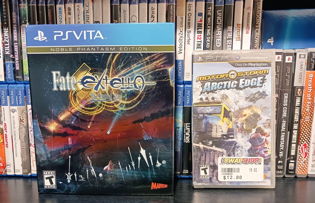 Fate Extella and Arctic Edge, double trouble for #PSPWednesday & #WednesVitaday 🎮

#PSParadise